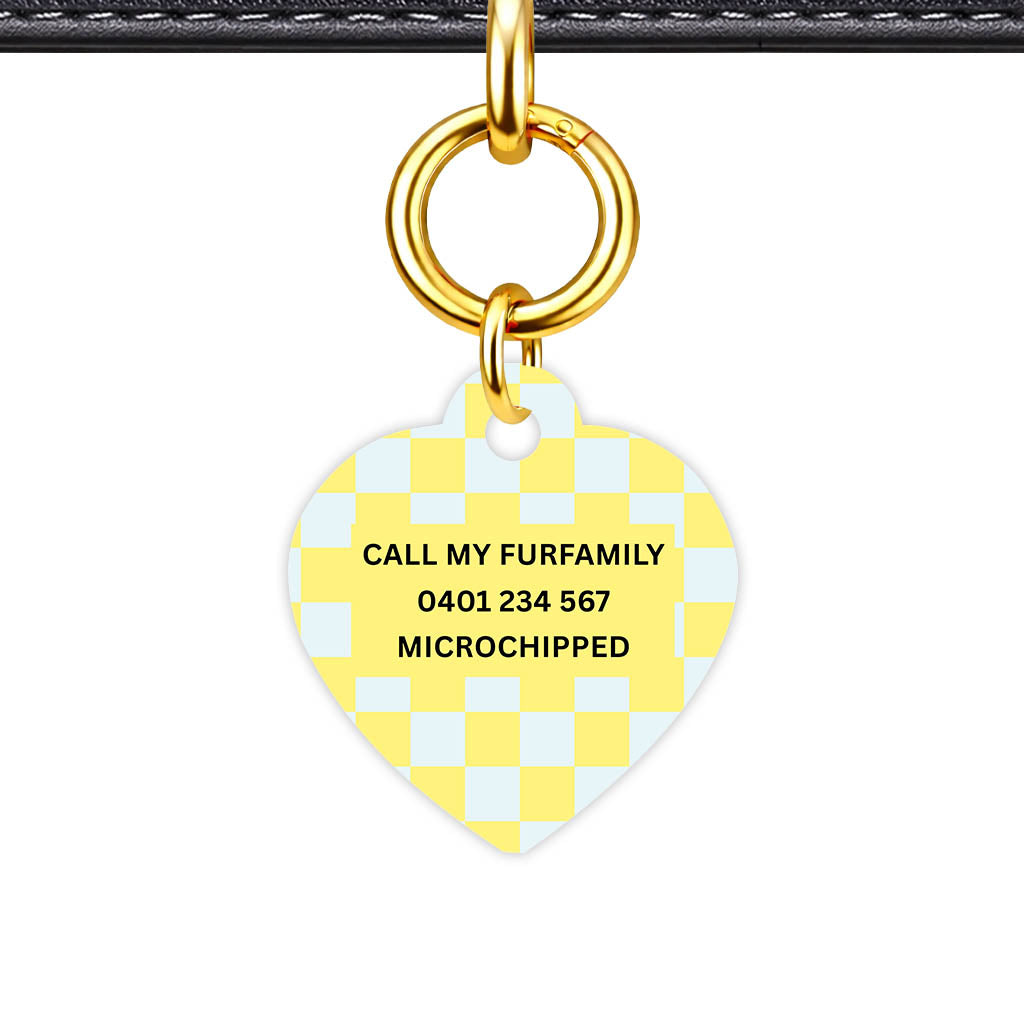 Sunny Check Classic Pet ID Tag (Dog Tag & Cat Tag)