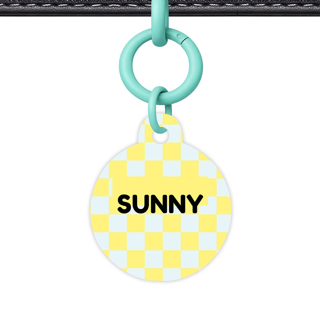 Sunny Check Classic Pet ID Tag (Dog Tag & Cat Tag)