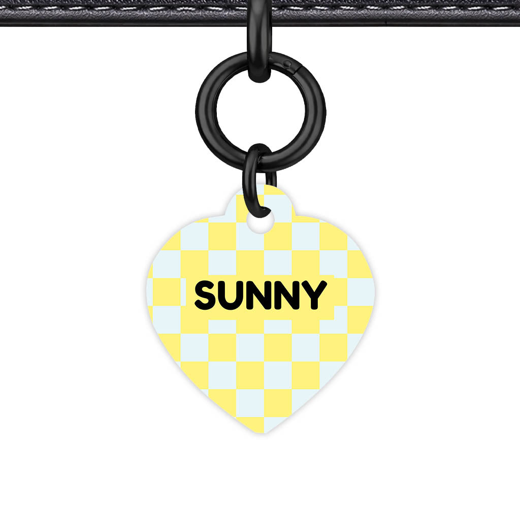 Sunny Check QR Smart Pet Id Tag Tag (Dog Tag & Cat Tag)