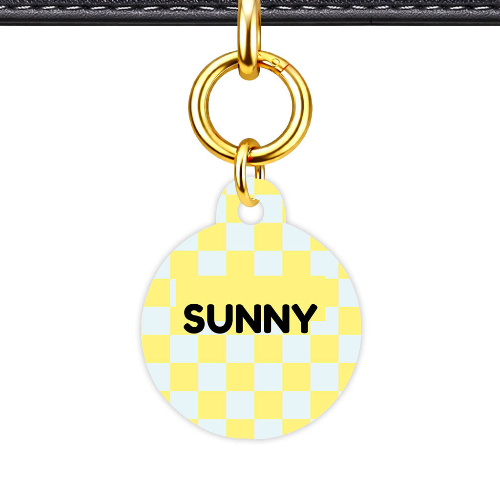 Sunny Check Classic Pet ID Tag (Dog Tag & Cat Tag)