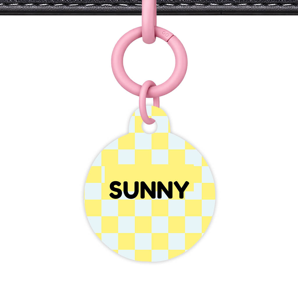 Sunny Check Classic Pet ID Tag (Dog Tag & Cat Tag)