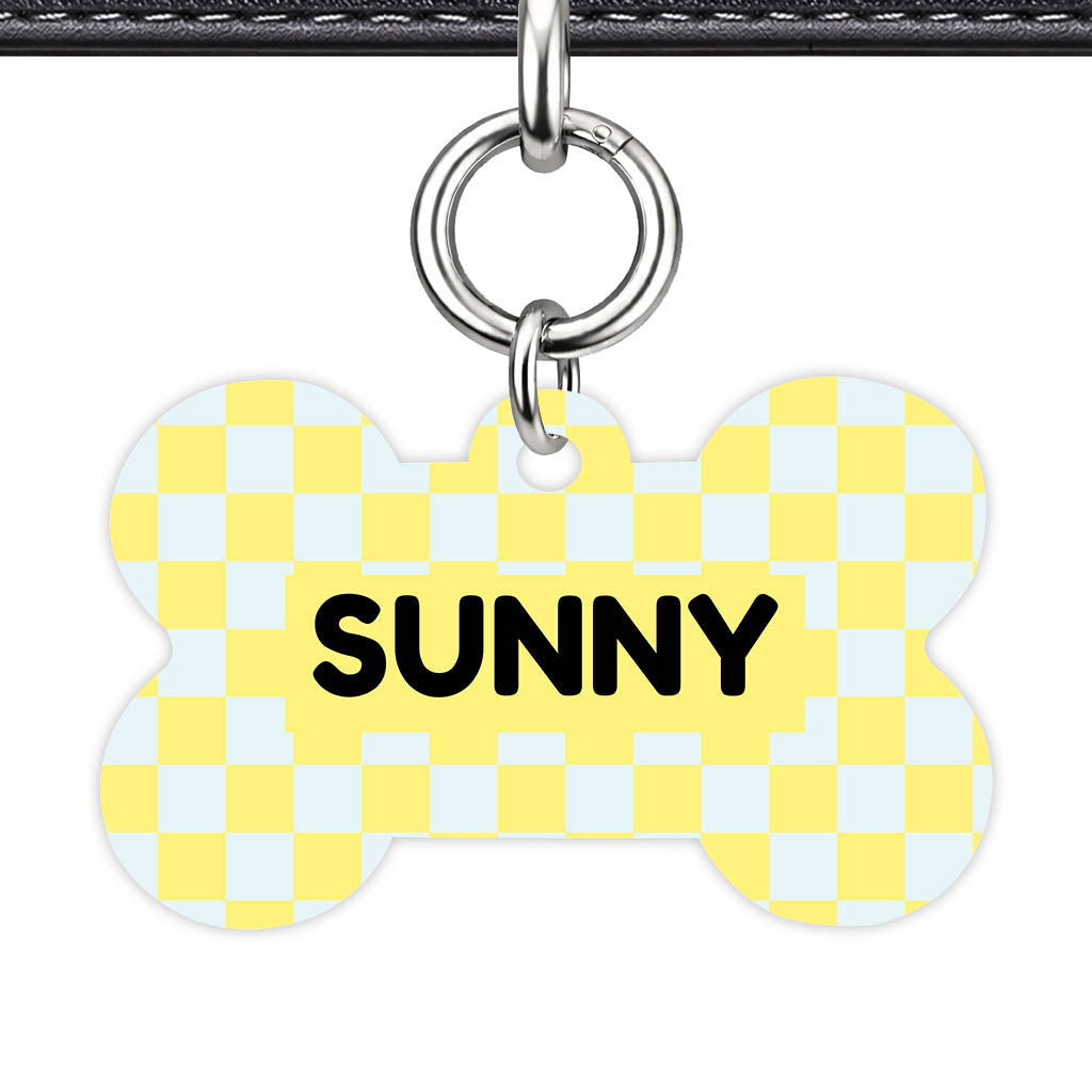 Sunny Check Classic Pet ID Tag (Dog Tag & Cat Tag)