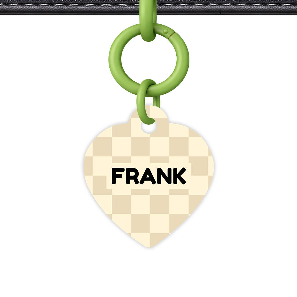 Cream Check Classic Pet ID Tag (Dog Tag & Cat Tag)