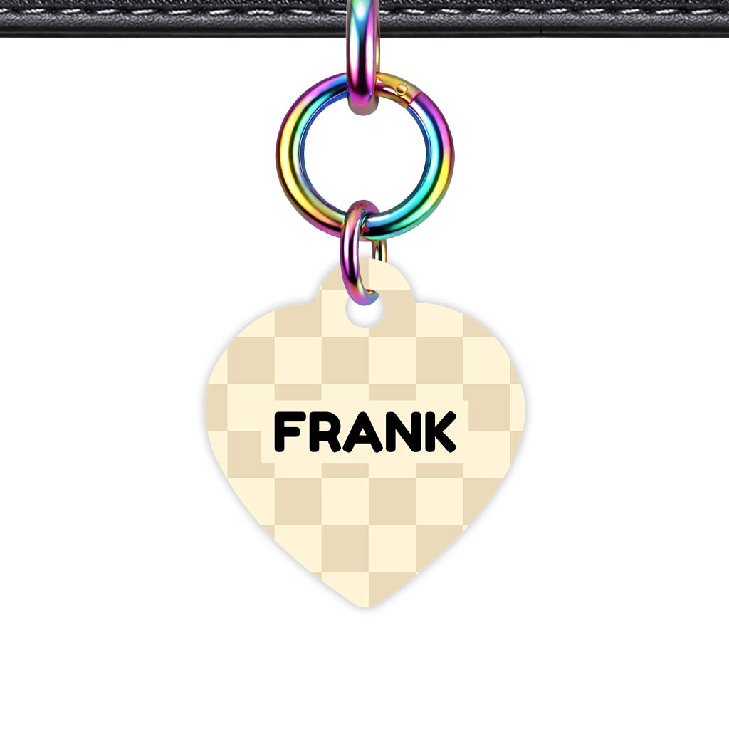 Cream Check Classic Pet ID Tag (Dog Tag & Cat Tag)