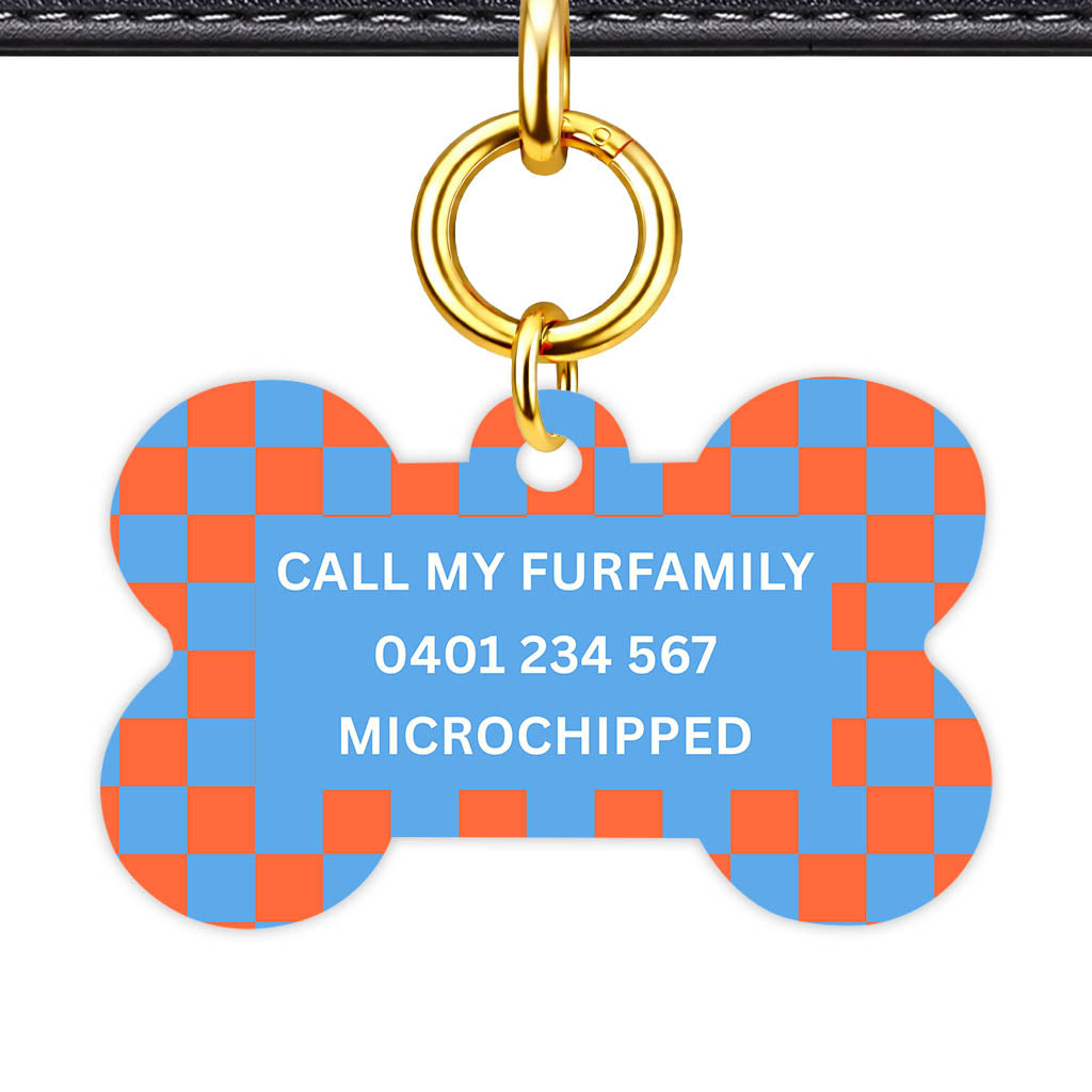 Pop Checker Classic Pet ID Tag (Dog Tag & Cat Tag)