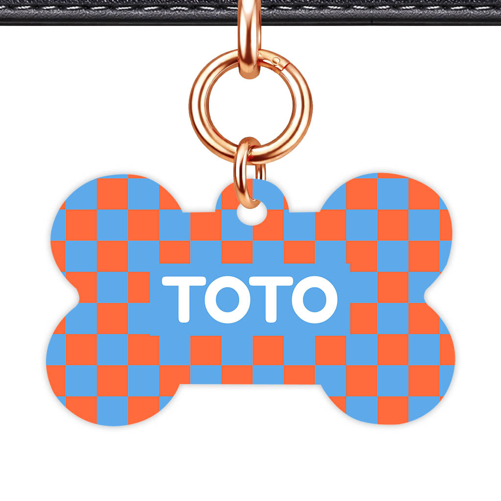 Pop Checker Classic Pet ID Tag (Dog Tag & Cat Tag)