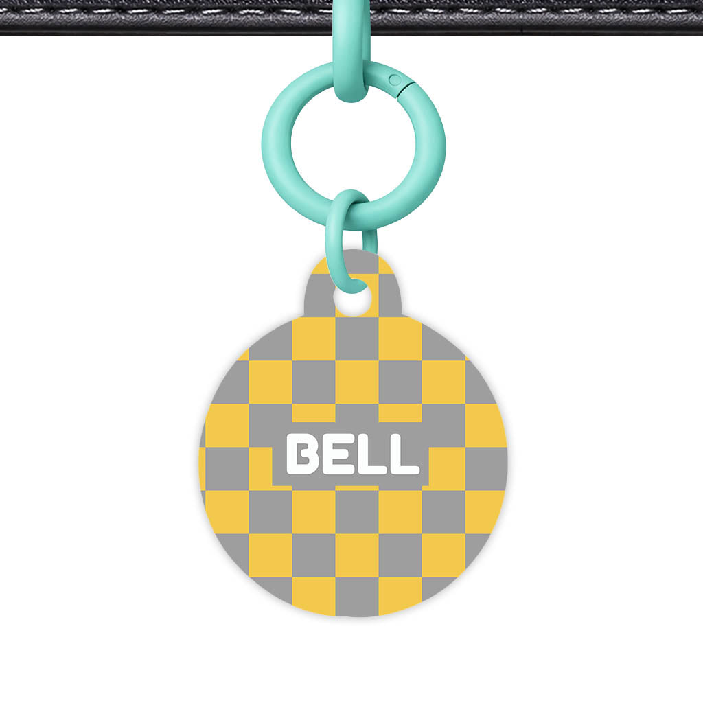 Golden. Check Classic Pet ID Tag (Dog Tag & Cat Tag)