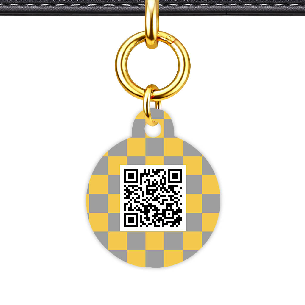 Golden. Check QR Smart Pet Id Tag Tag (Dog Tag & Cat Tag)