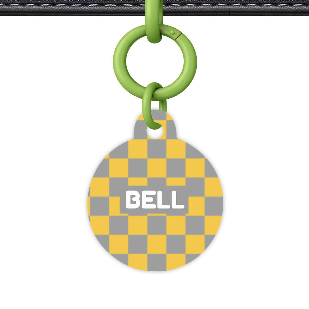 Golden. Check Classic Pet ID Tag (Dog Tag & Cat Tag)