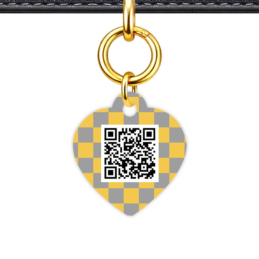 Golden. Check QR Smart Pet Id Tag Tag (Dog Tag & Cat Tag)