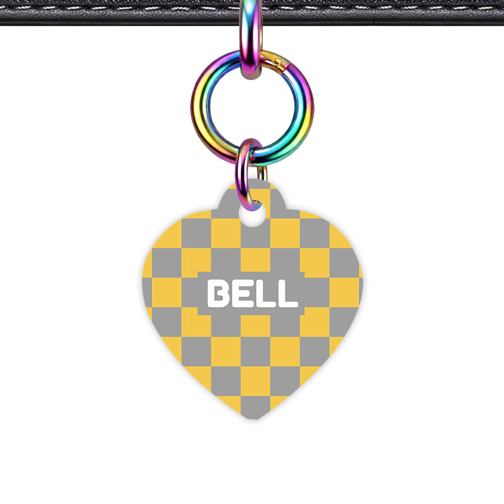 Golden. Check Classic Pet ID Tag (Dog Tag & Cat Tag)