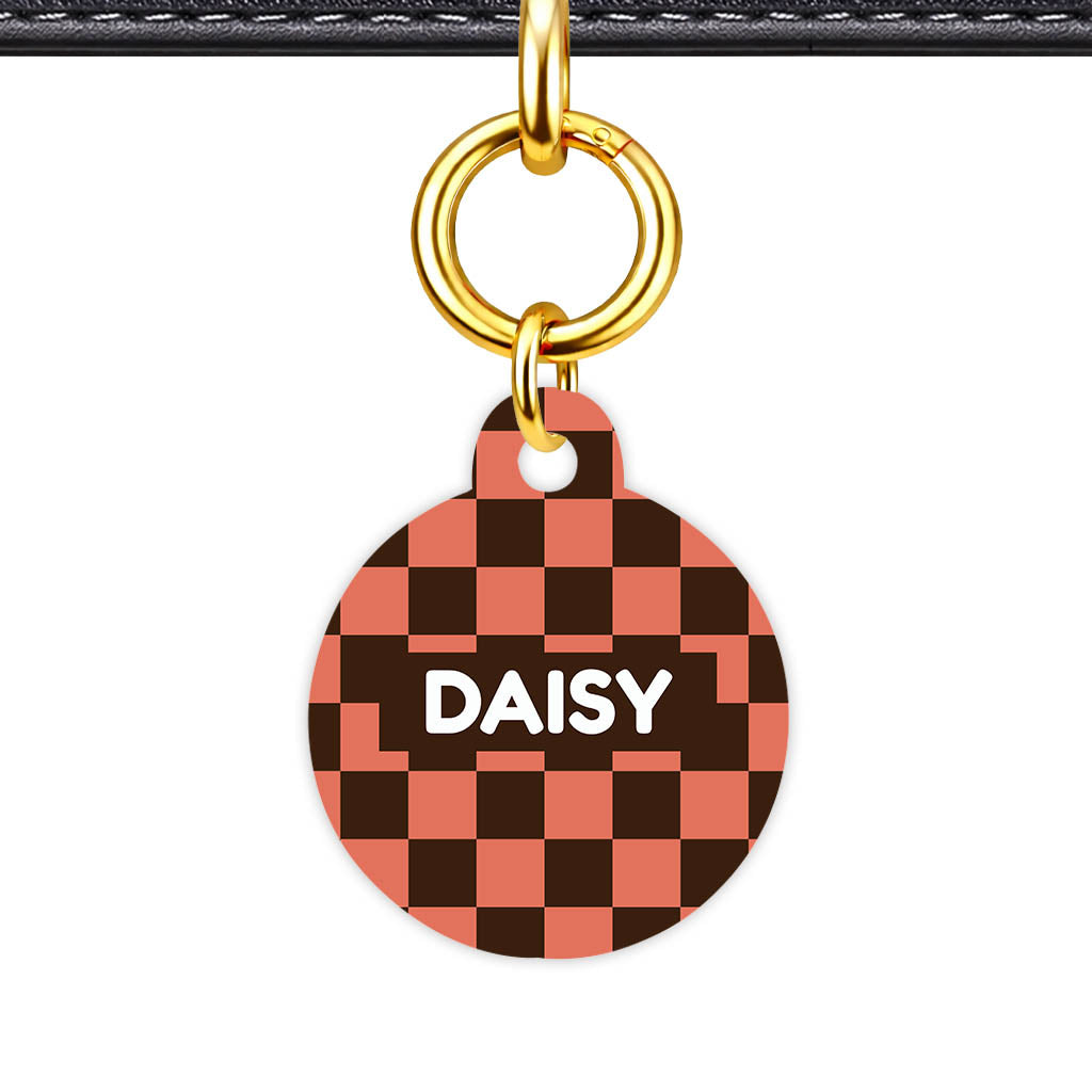Rust Bloom QR Smart Pet Id Tag Tag (Dog Tag & Cat Tag)