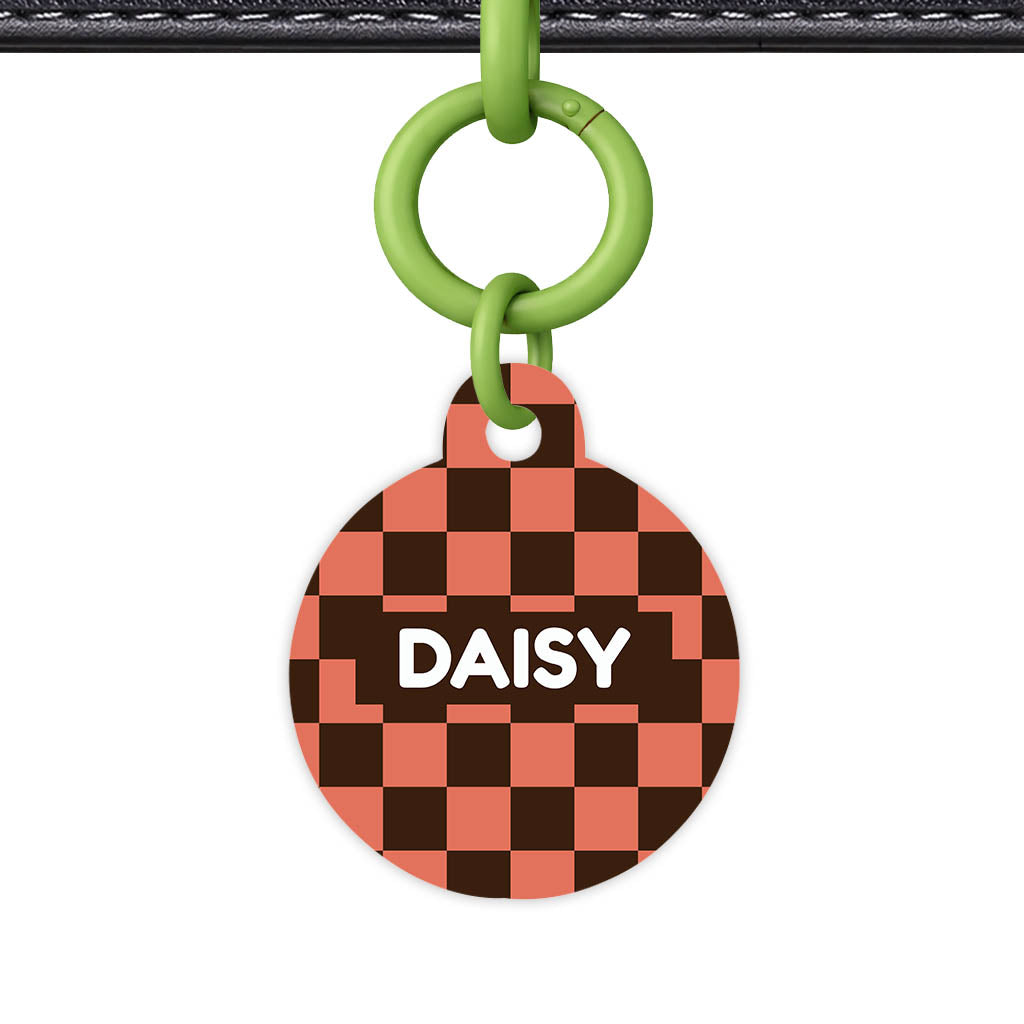 Rust Bloom QR Smart Pet Id Tag Tag (Dog Tag & Cat Tag)
