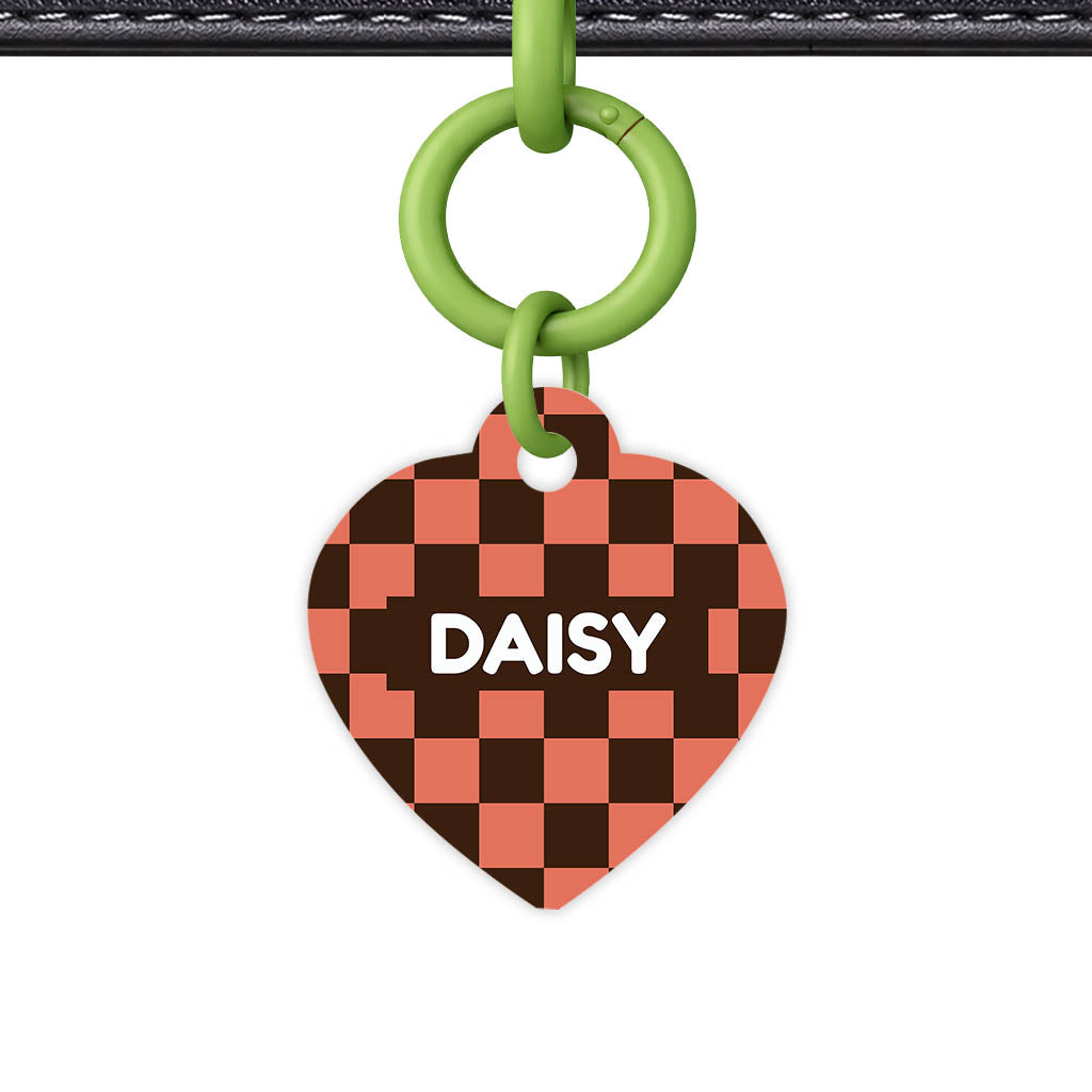 Rust Bloom QR Smart Pet Id Tag Tag (Dog Tag & Cat Tag)