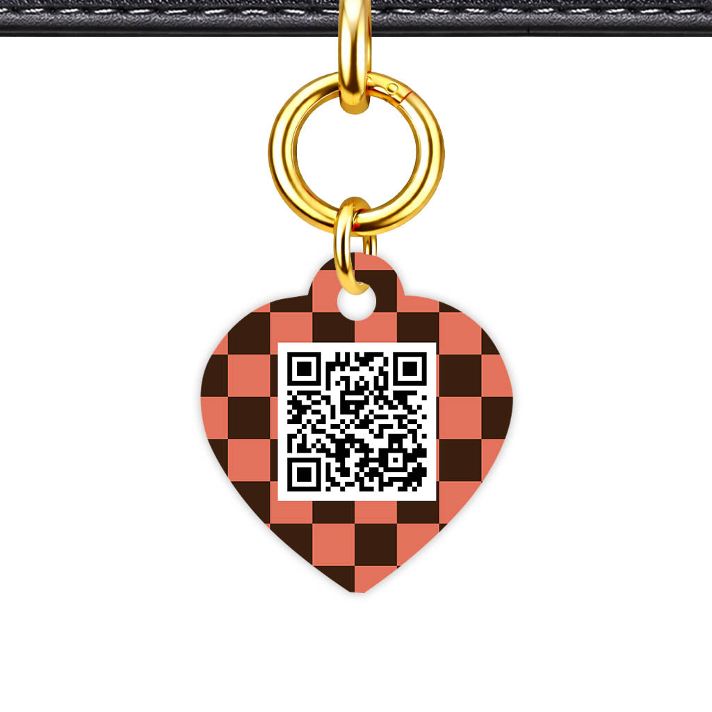 Rust Bloom QR Smart Pet Id Tag Tag (Dog Tag & Cat Tag)