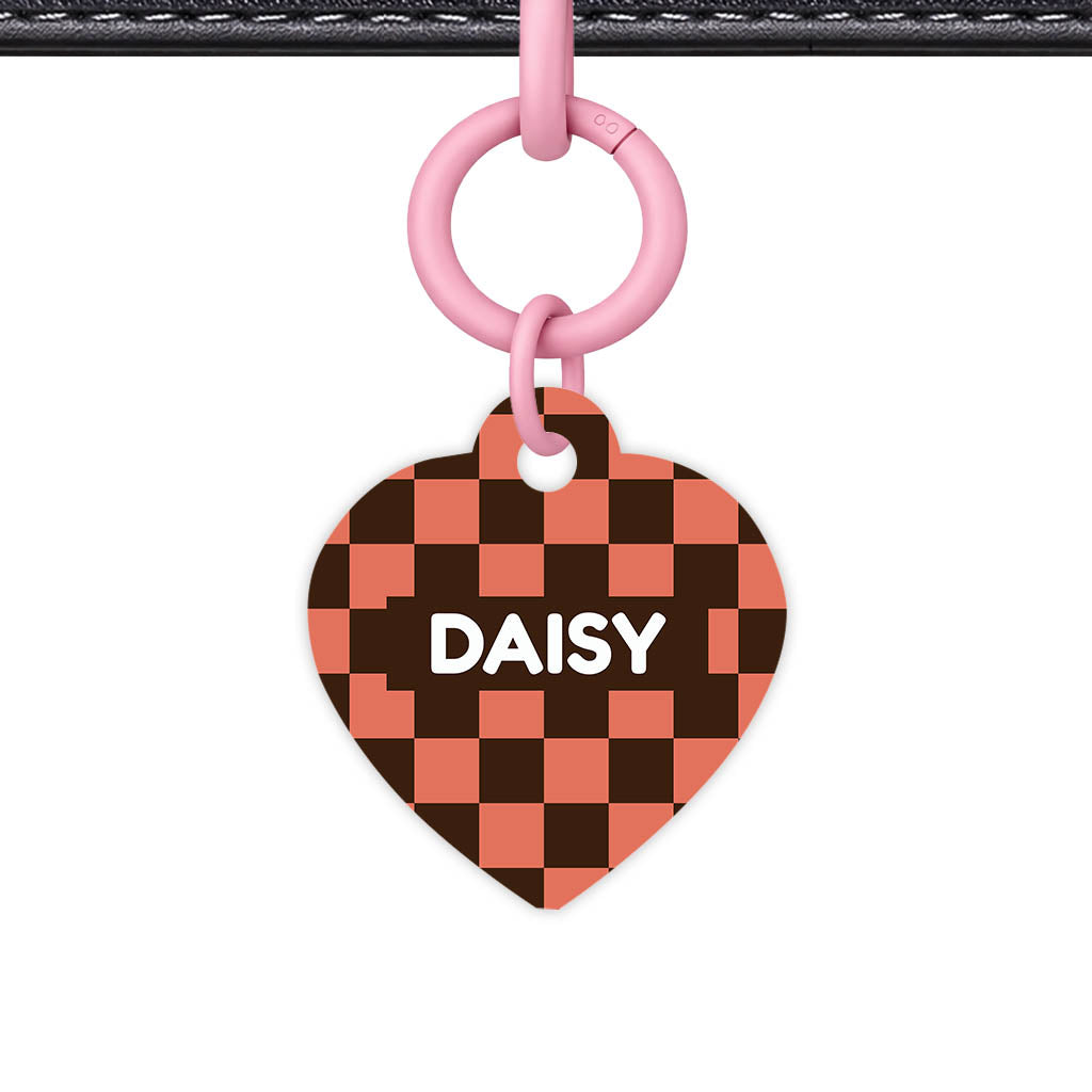 Rust Bloom QR Smart Pet Id Tag Tag (Dog Tag & Cat Tag)