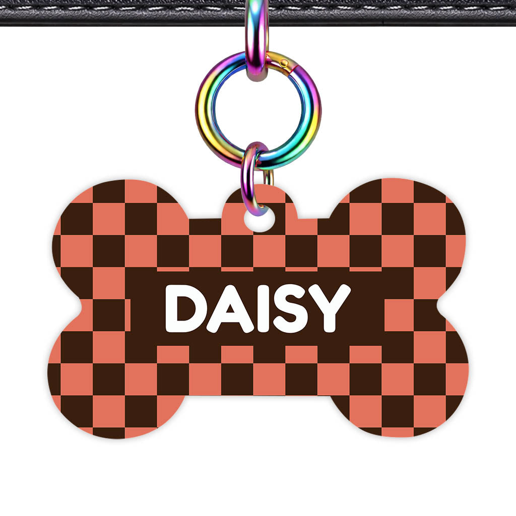 Rust Bloom QR Smart Pet Id Tag Tag (Dog Tag & Cat Tag)