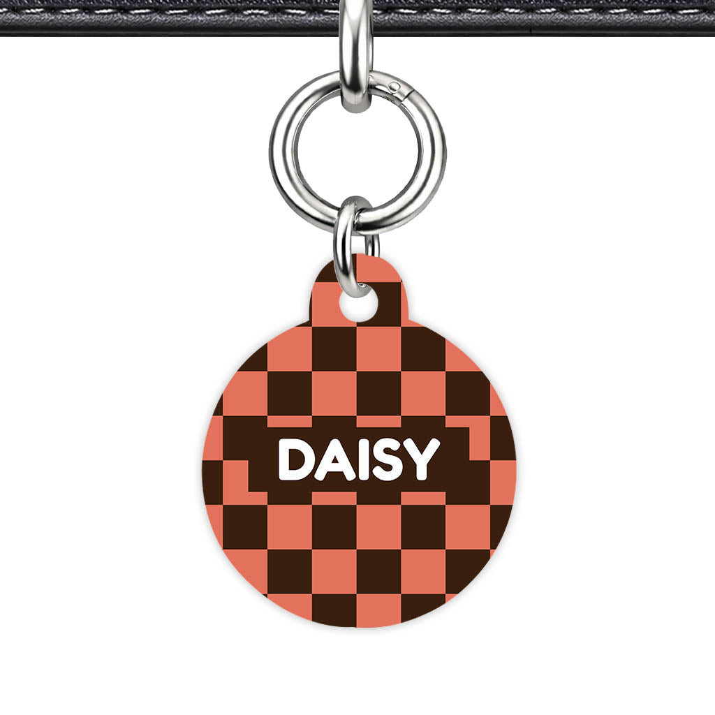 Rust Bloom QR Smart Pet Id Tag Tag (Dog Tag & Cat Tag)