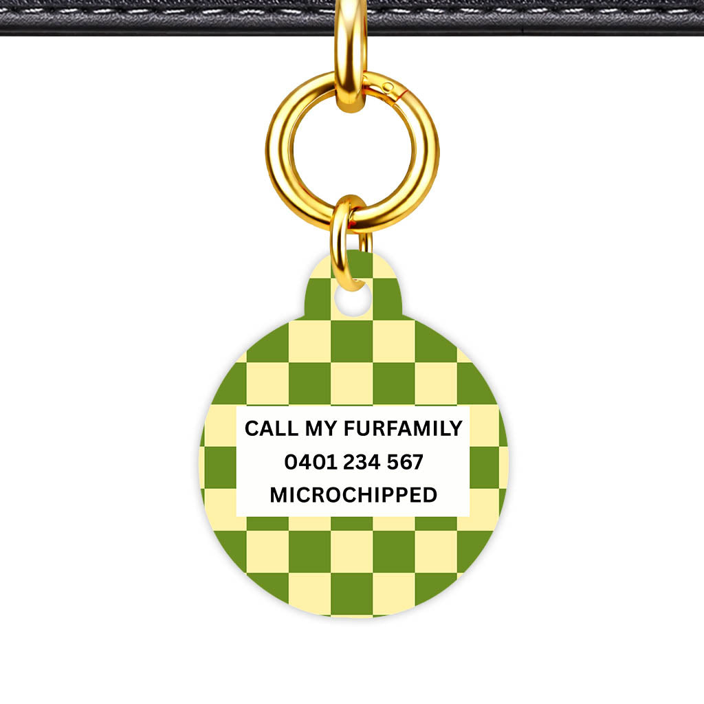 Playful Checkers Classic Pet ID Tag (Dog Tag & Cat Tag)