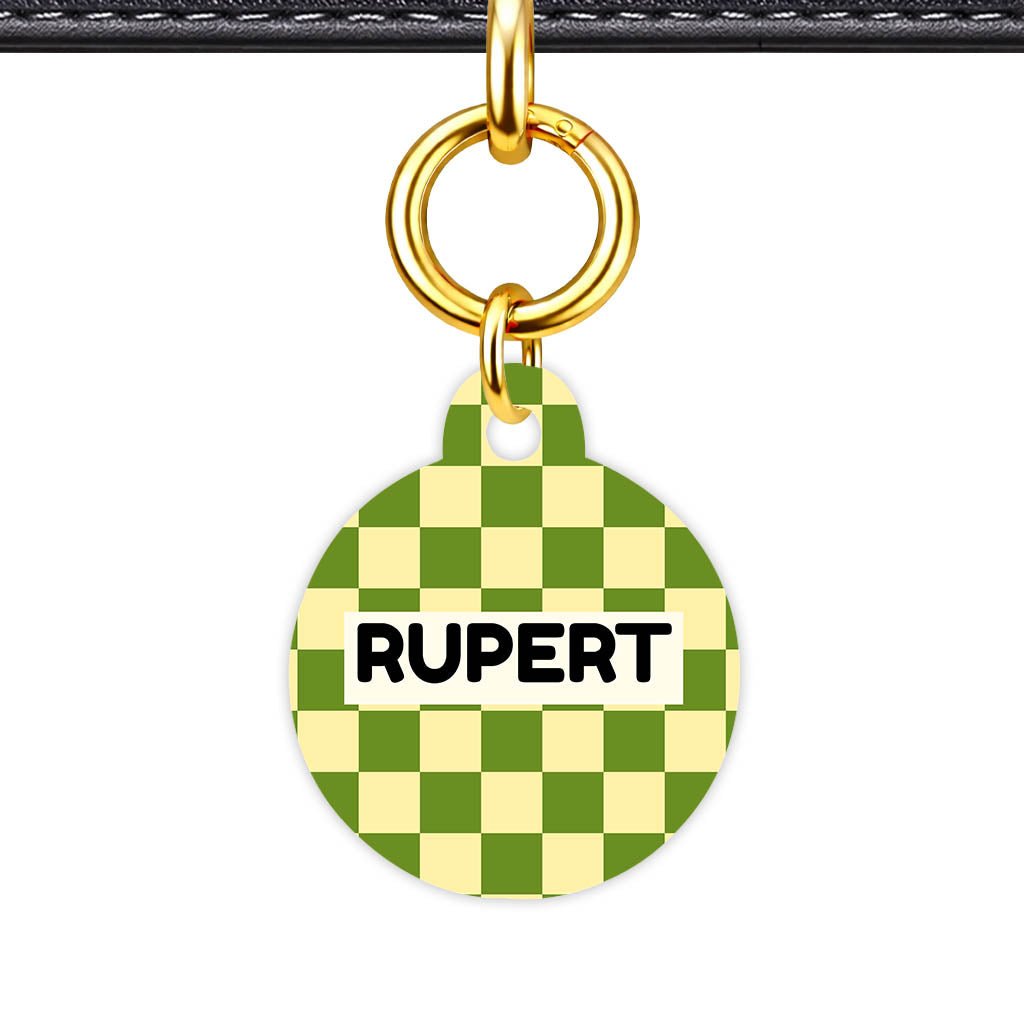 Playful Checkers Classic Pet ID Tag (Dog Tag & Cat Tag)