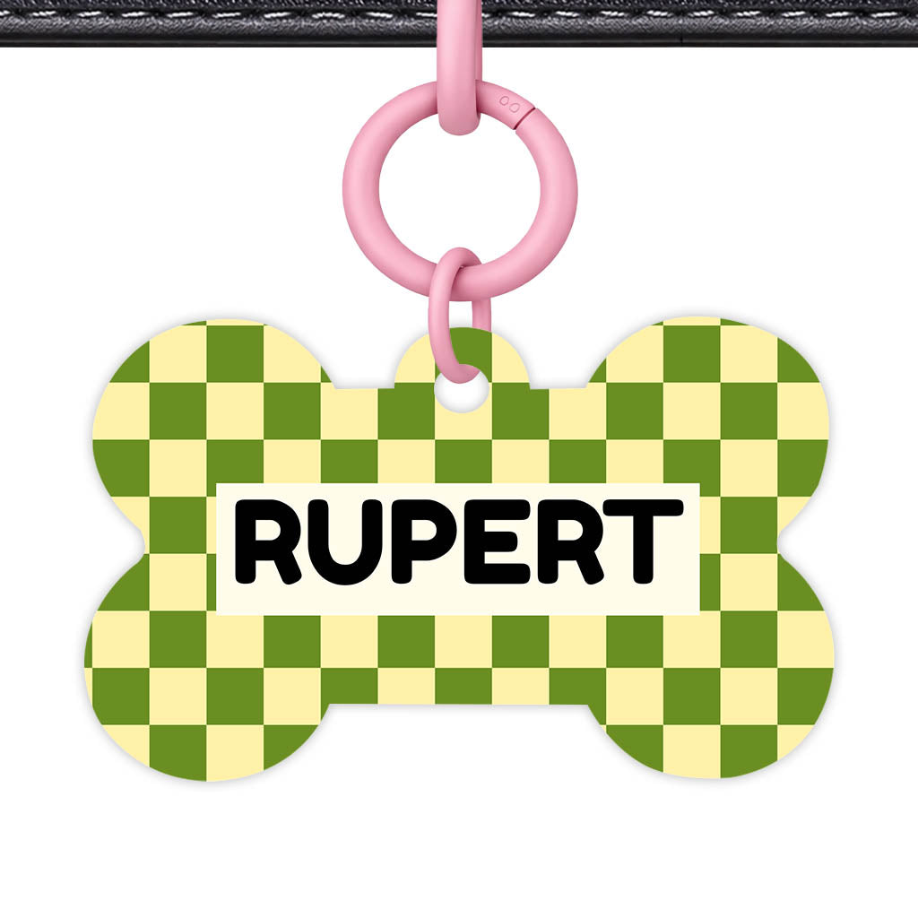 Playful Checkers Classic Pet ID Tag (Dog Tag & Cat Tag)