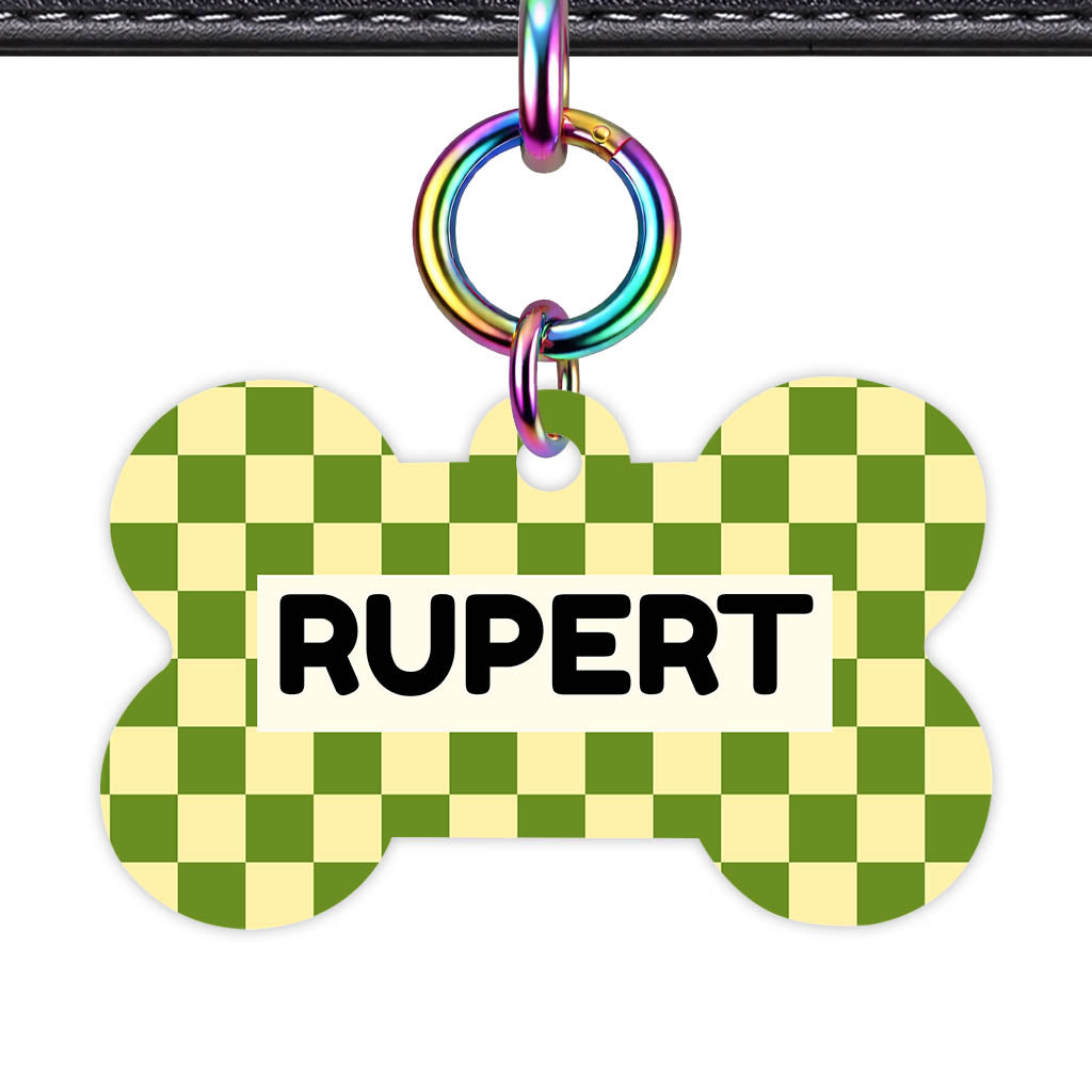 Playful Checkers Classic Pet ID Tag (Dog Tag & Cat Tag)