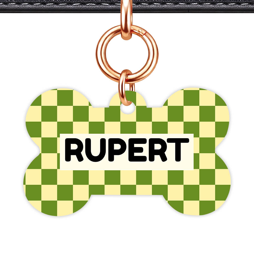 Playful Checkers Classic Pet ID Tag (Dog Tag & Cat Tag)