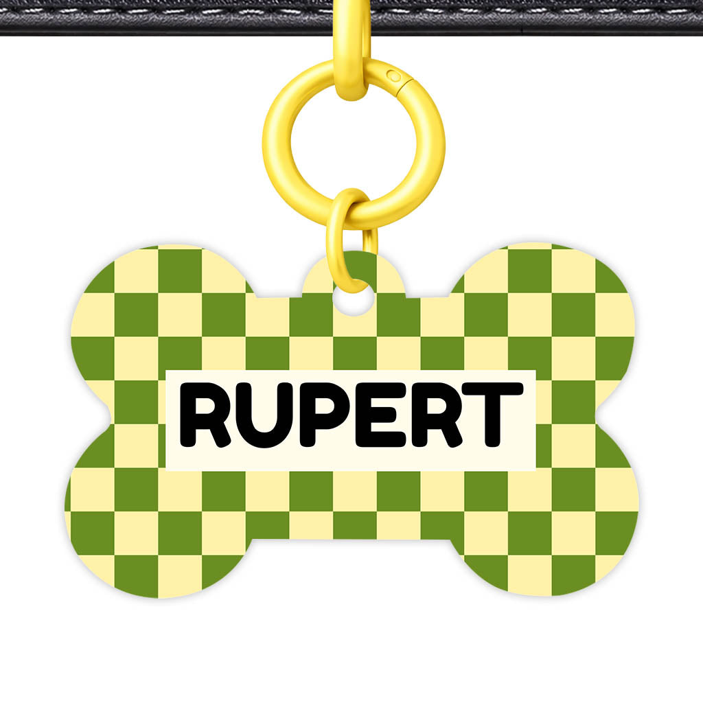 Playful Checkers Classic Pet ID Tag (Dog Tag & Cat Tag)