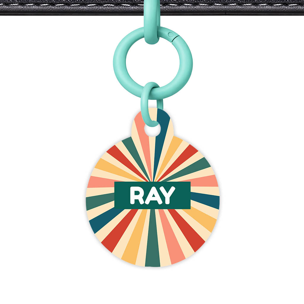 Retro Sunburst Classic Pet ID Tag (Dog Tag & Cat Tag)