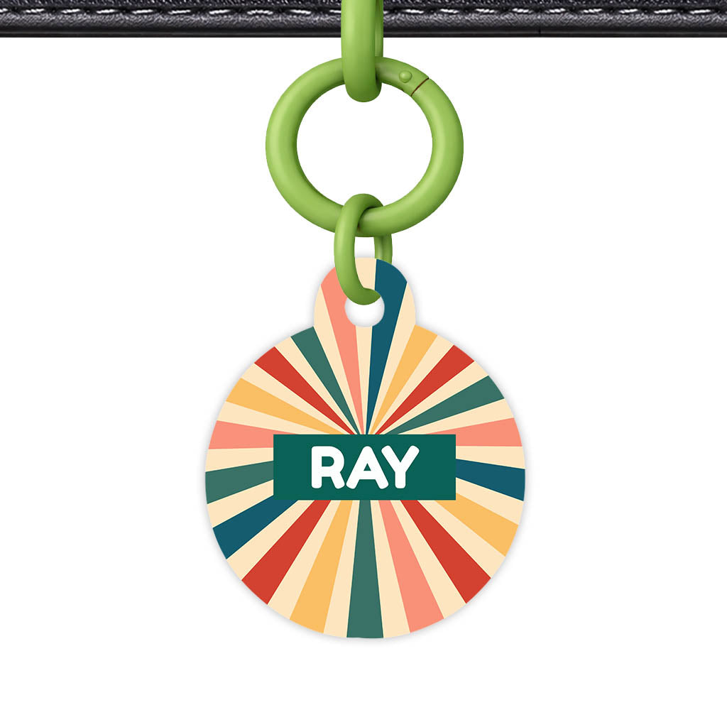 Retro Sunburst Classic Pet ID Tag (Dog Tag & Cat Tag)