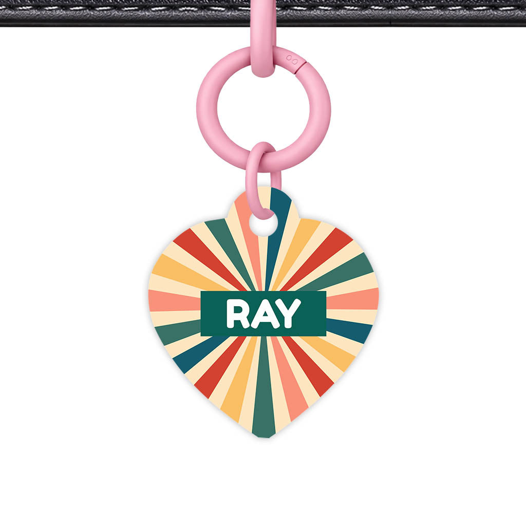 Retro Sunburst Classic Pet ID Tag (Dog Tag & Cat Tag)