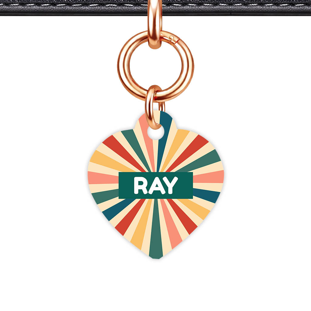Retro Sunburst Classic Pet ID Tag (Dog Tag & Cat Tag)