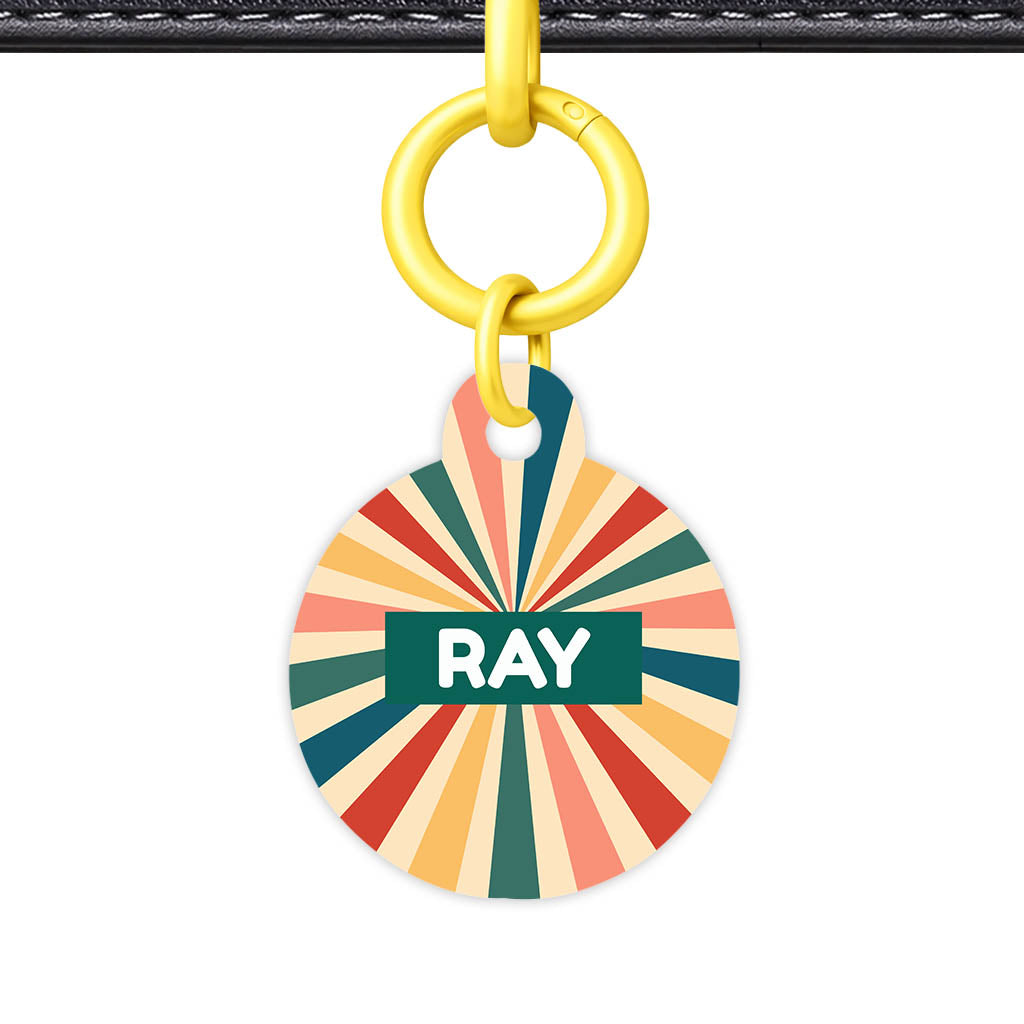 Retro Sunburst Classic Pet ID Tag (Dog Tag & Cat Tag)
