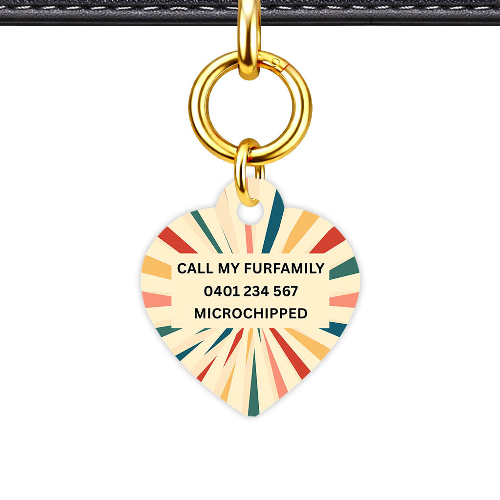 Vintage Sunburst Classic Pet ID Tag (Dog Tag & Cat Tag)