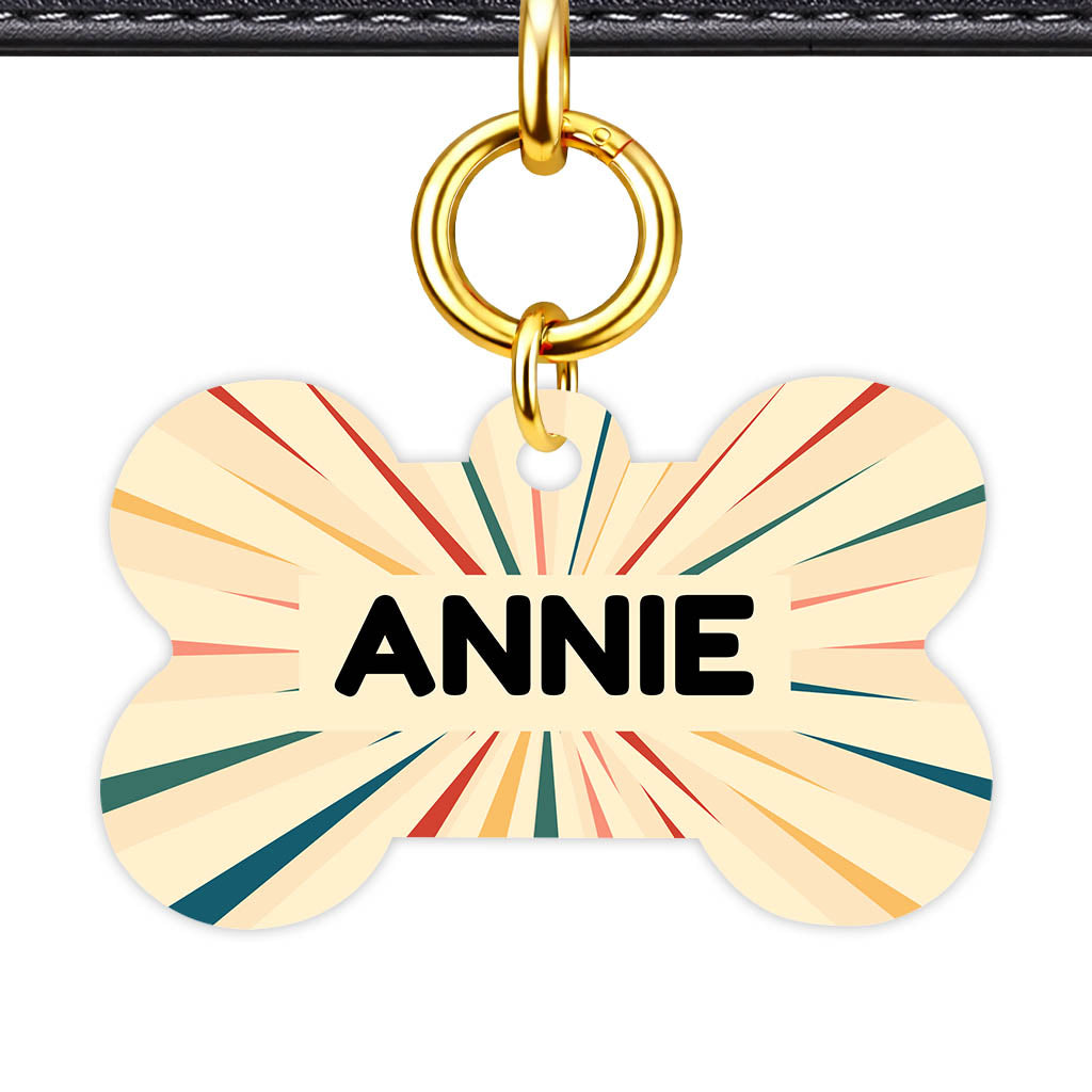 Vintage Sunburst Classic Pet ID Tag (Dog Tag & Cat Tag)