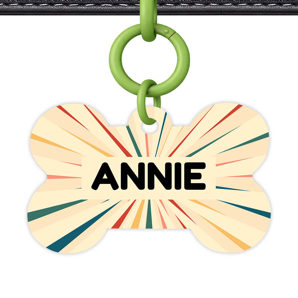 Vintage Sunburst Classic Pet ID Tag (Dog Tag & Cat Tag)