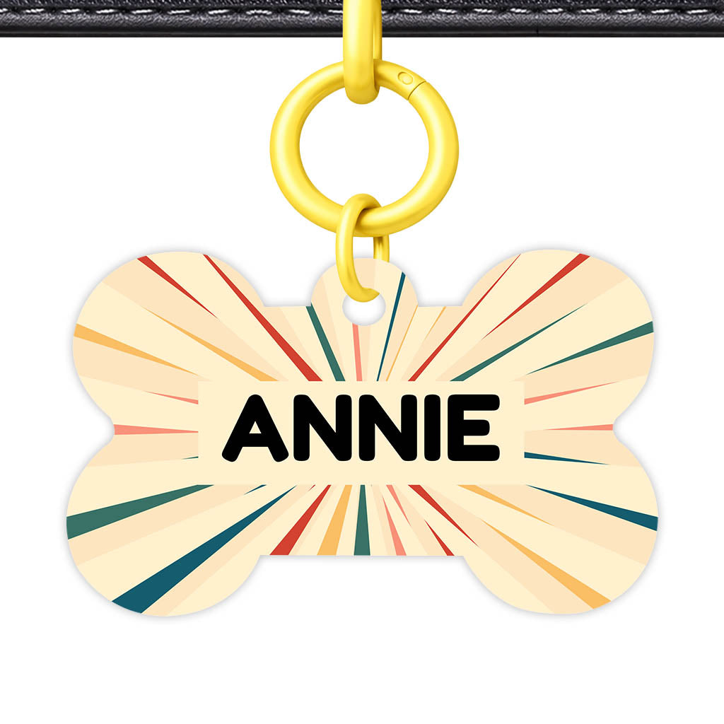 Vintage Sunburst Classic Pet ID Tag (Dog Tag & Cat Tag)