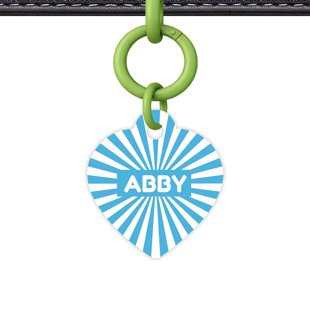 Blue Sunburst Classic Pet ID Tag (Dog Tag & Cat Tag)