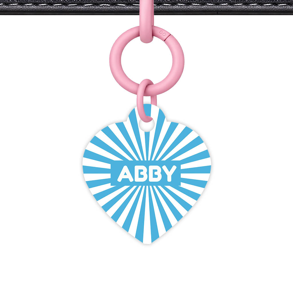 Blue Sunburst Classic Pet ID Tag (Dog Tag & Cat Tag)