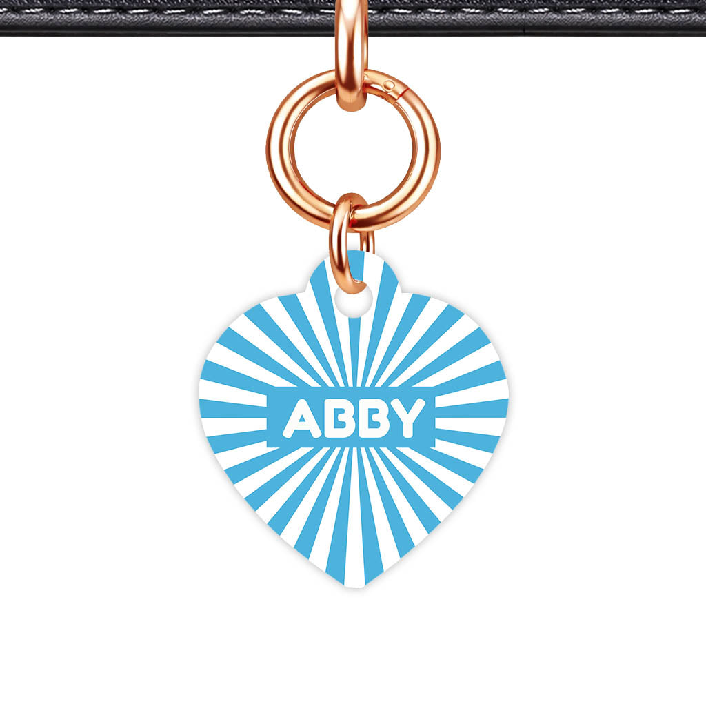 Blue Sunburst Classic Pet ID Tag (Dog Tag & Cat Tag)