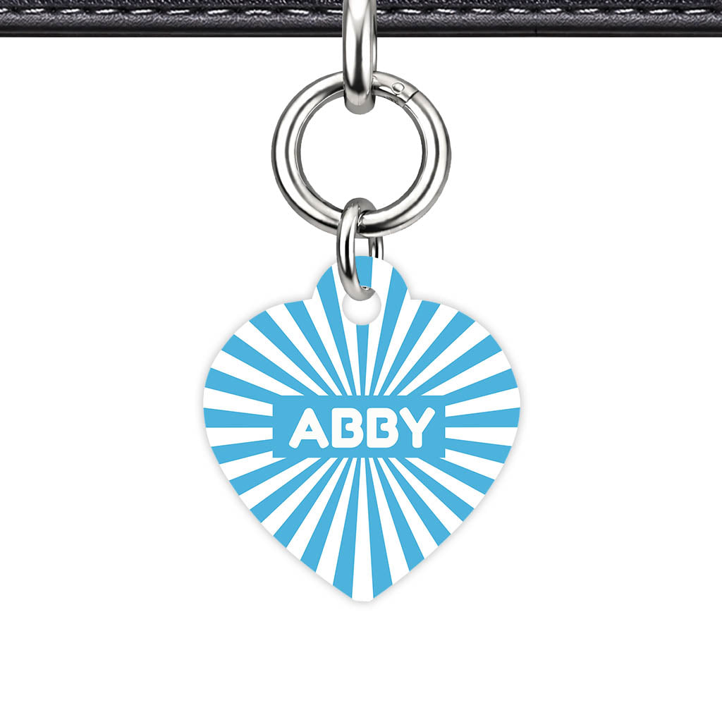 Blue Sunburst Classic Pet ID Tag (Dog Tag & Cat Tag)