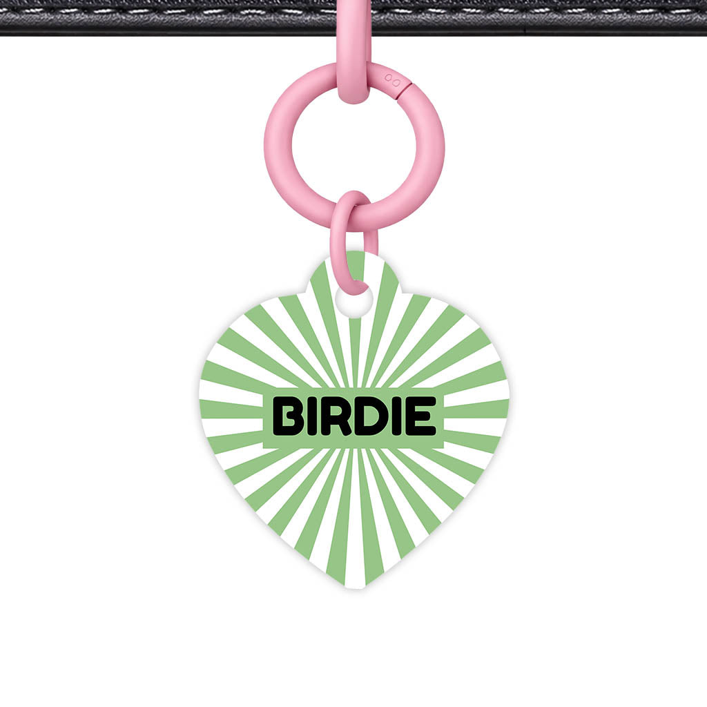 Green Sunburst Classic Pet ID Tag (Dog Tag & Cat Tag)