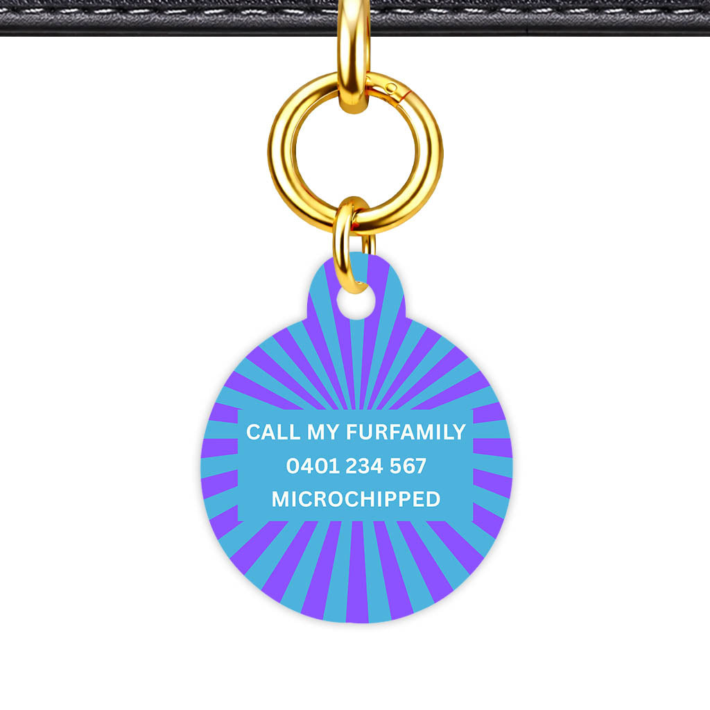 Vibrant Sunburst Classic Pet ID Tag (Dog Tag & Cat Tag)