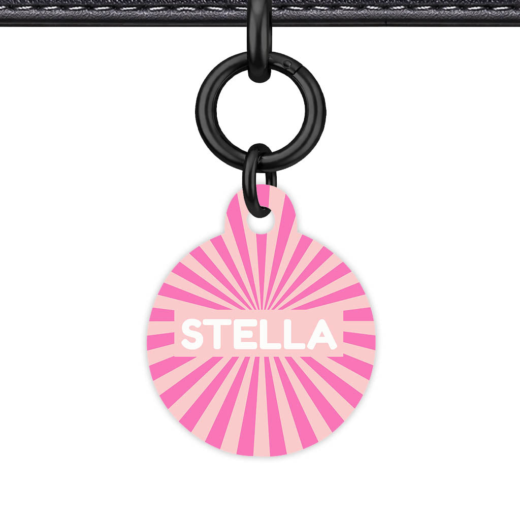 Pink Sunburst Classic Pet ID Tag (Dog Tag & Cat Tag)