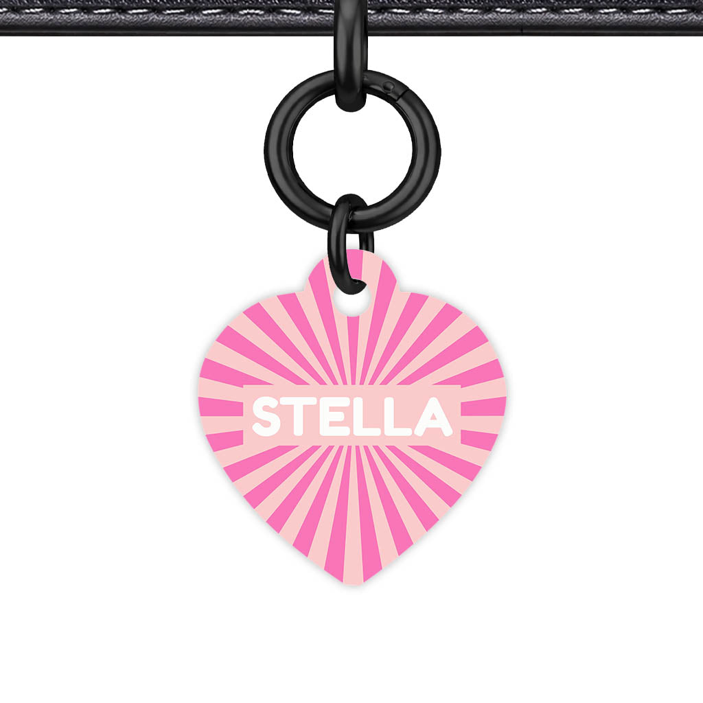 Pink Sunburst Classic Pet ID Tag (Dog Tag & Cat Tag)