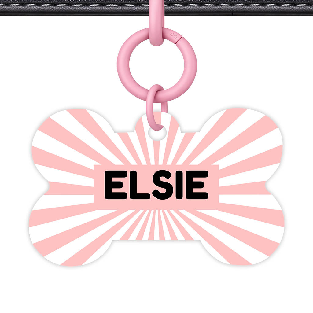 Blush Sunburst Classic Pet ID Tag (Dog Tag & Cat Tag)