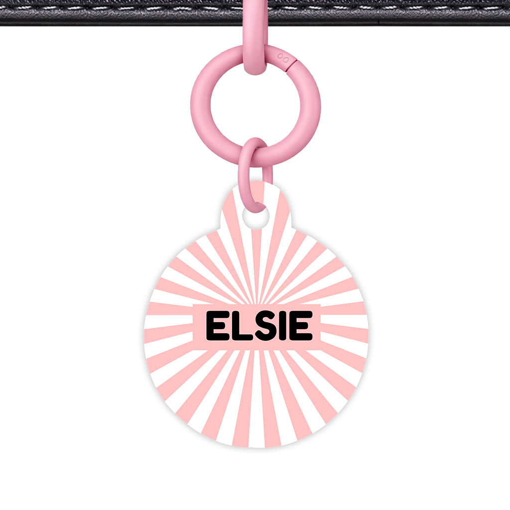 Blush Sunburst Classic Pet ID Tag (Dog Tag & Cat Tag)