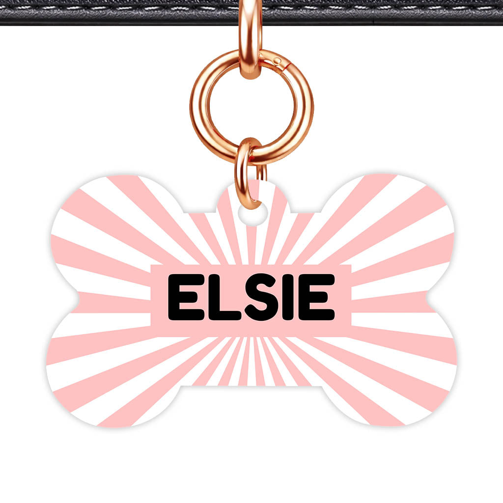 Blush Sunburst Classic Pet ID Tag (Dog Tag & Cat Tag)
