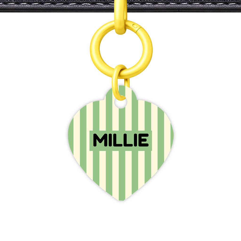 Mint Stripes Classic Pet ID Tag (Dog Tag & Cat Tag)
