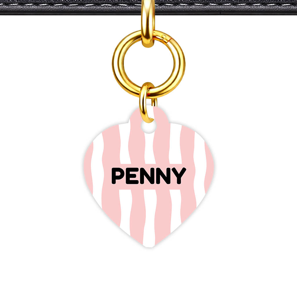 Patterns Dog Tag Gold QR Smart Vol 3 | 5 Designs | Heart Bone Circle | Pet ID Tag - Qr Smart Id Unique Blushed Qr Smart Pet Id Dog Tag And Cat Tag Pattern 0091